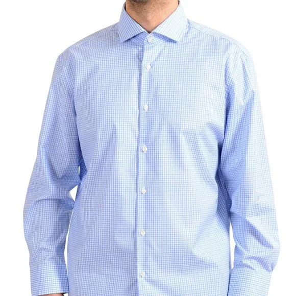 slim fit dress slacks Isaia Dress Shirt 40/15.75